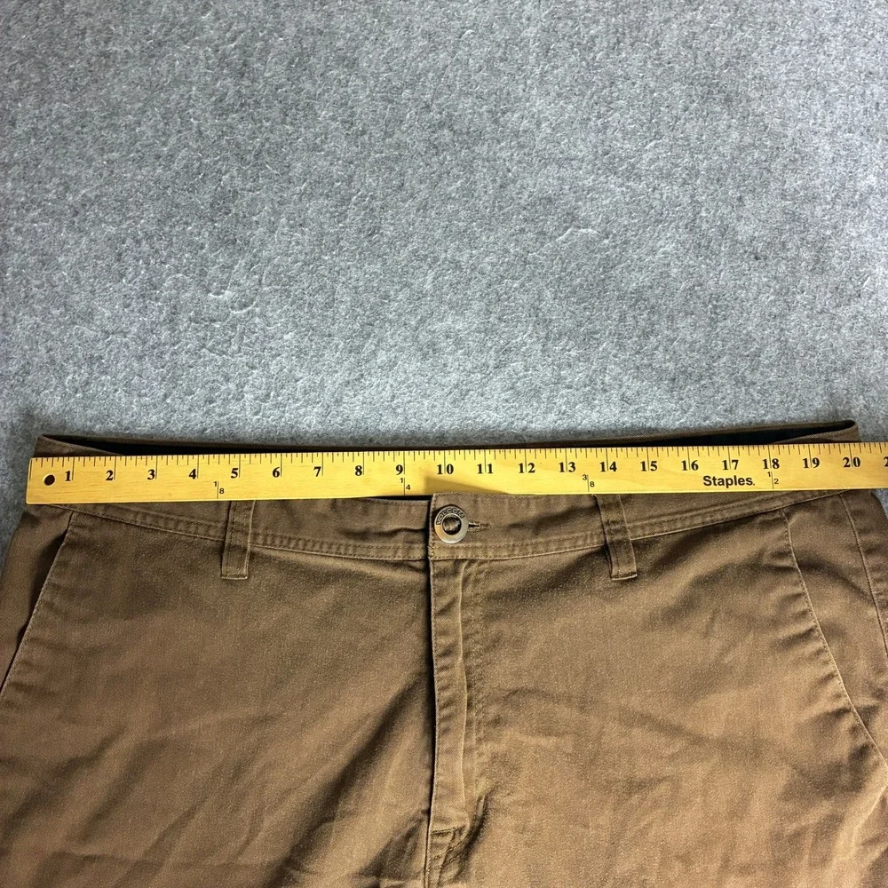 Volcom Mens Size 40x10 Modern Stretch Chino Shorts Brown Skateboard Surf